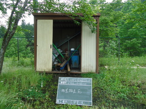 那須烏山市荒川中学校物置工事
