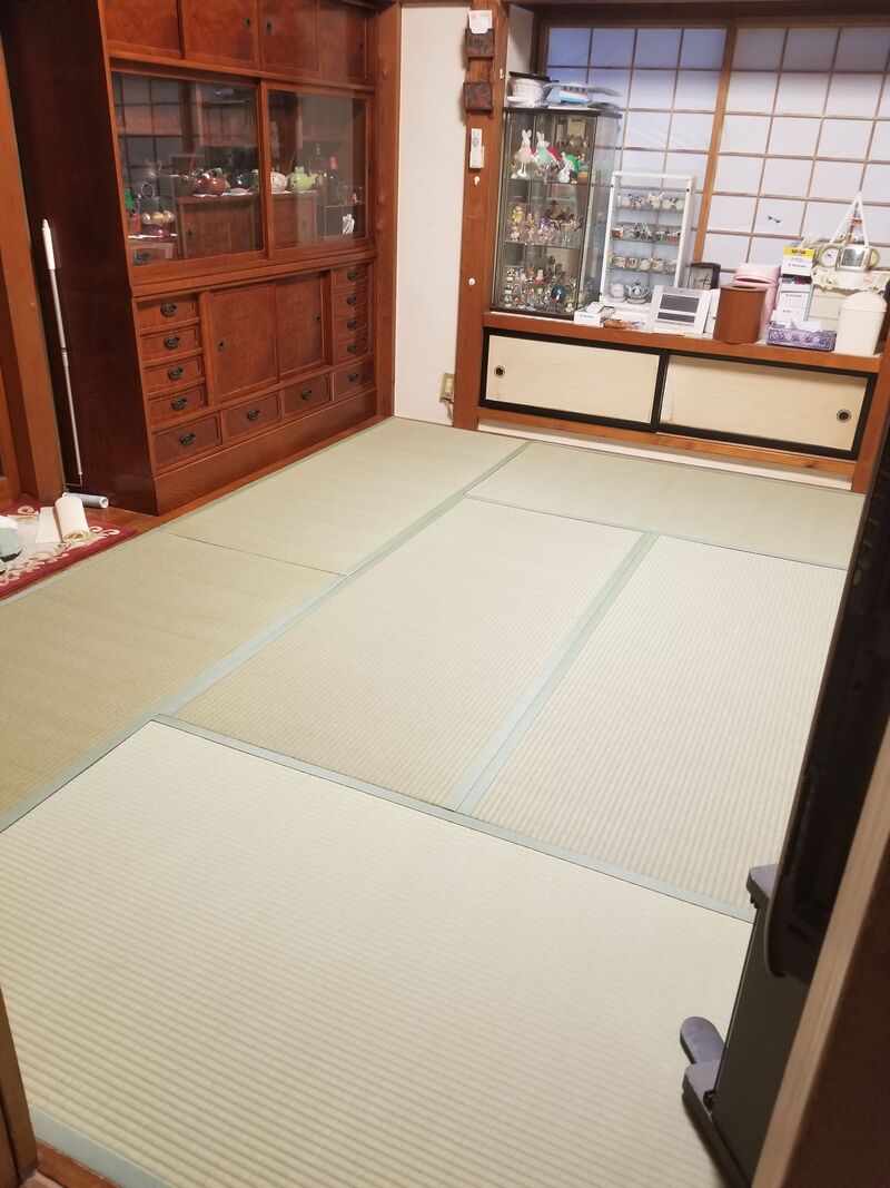 居間　after
掘りごたつを撤去し畳を新調、イグサのいい香りです
