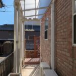 after
建物横にもテラスを設置
自転車を置いたり洗濯物を干すスペースです
