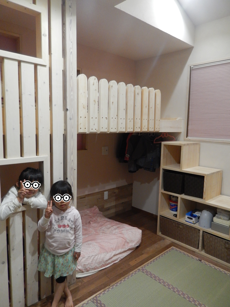 二段ベッド＆収納階段
