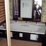 ユニットバス施工中