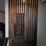 after
既存パーテーションに合わせて建具を一から製作しました。
パーテーンションを建具を取り付けられるように加工＆移動しました。